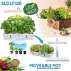 SereneLife Hydroponic Herb Garden 8 Pods, Indoor Growing System, Smart Indoor Plant System w/ Height Adjustable LED Grow Light (White) - 4 of 4