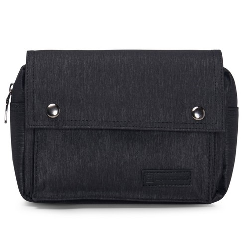 Black Leather Sling Bag \Bum Bag, Fanny Pack