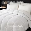 SEVOBAL Quilts Extra Large White Checkered Plump Duvet hotel-grade bedding for bedrooms and guesthouses All Season Bed Comforter, White, 104"*90"*1" - 2 of 4