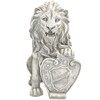 Design Toscano Roaring Beasts of Castello di Rocca Lion Sentinel Statue: Left Paw Up - 3 of 4