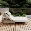5-Position Adjustable Rattan Outdoor Double Chaise Lounge With Adjustable Backrest,Metal Frame,Removable Cushions And Pillows -Maison Boucle - 3 of 4