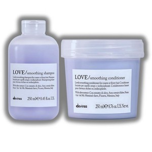 Davines LOVE Smoothing Shampoo (8.45 oz) & Conditioner (8.76 oz) - Anti-Frizz Duo Set for Coarse/Frizzy Hair, Boosts Shine & Elasticity - 1 of 2