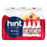 hint Red Variety Pack Flavored Water - Watermelon, Peach, Raspberry, and Strawberry Lemon - 12pk/16 fl oz Bottles