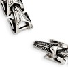 Black Bow Jewelry Men's Stainless Steel Antiqued 8.5 Inch Bracelet - 3 of 4