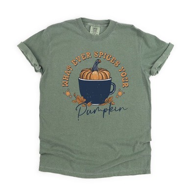 Simply Sage Market Women's Whatever Spices Your Pumpkin Mug Garment Dyed Tee