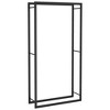 vidaXL Firewood Rack Matt Black 31.5 in.x11 in.x60.6 in. Steel - 2 of 4