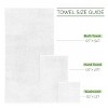 BAGOKIE 100% Turkish Cotton Corduroy Ribbed Bath Towels 6-Piece Set - 3 of 4