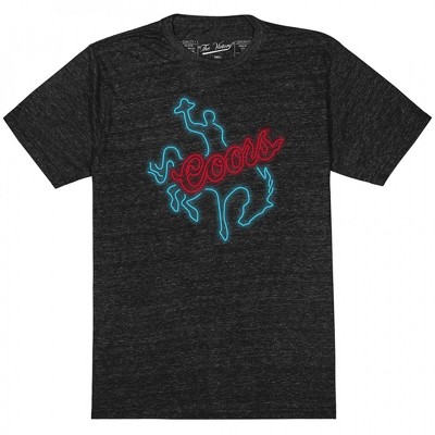 Mens Coors Cow Neon Retro Style T-Shirt