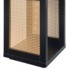 Breighton Home Northfield Admiral Weave End Table with Shelf in Black/Beige Barley - 4 of 4