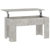 vidaXL Coffee Table Concrete gray Engineered wood Medium Sliding Top - 2 of 4