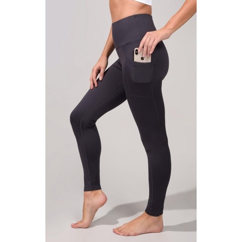 Yogalicious Womens Polarlux Everyday Fleece Lined Elastic Free Super High  Rise Legging - Quiet Shade - Medium : Target