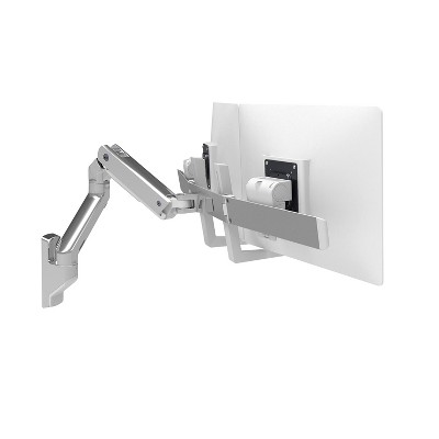 Ergotron HX Dual Monitor Arm, VESA Wall Mount for 2 Monitors Up to 32 Inches, 5 to 17.5 lbs Each - Polished Aluminum (45-479-026)