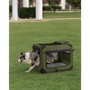 36-Inch Soft Dog Crate, Collapsible Portable for Indoor Outdoor Use - Secure Kennel with Zippers for Home, Car, Travel Camping - 4 of 4