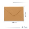 Unique Bargains Invitation Envelopes for Greeting Cards Wedding Birthday Christmas Small Linen Texture 10 Pcs - 2 of 4