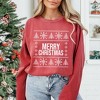 Simply Sage Market Women's  Garment Dyed Graphic Sweatshirt Merry Christmas Sweater - 2 of 4