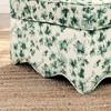 Kumasinova Floral Accent Chair, Flannelette Fabric Armless Dining Chair with Matching Pillow, Sofa Chair for Small Spaces, Easy Assembly - 3 of 4
