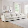 Oversized 157.5" Corduroy Cloud Modular 4-seater Sectional Sofa with Big Deep Seat, 4-Piece Free combination Sofa - 2 of 4