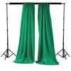 Slickblue Pack of 2 Polyester Backdrop Drapes – 96"H x 58"W, Rod Pocket, Semi Sheer, Serged Edges, 41 Colors Options - 2 of 3