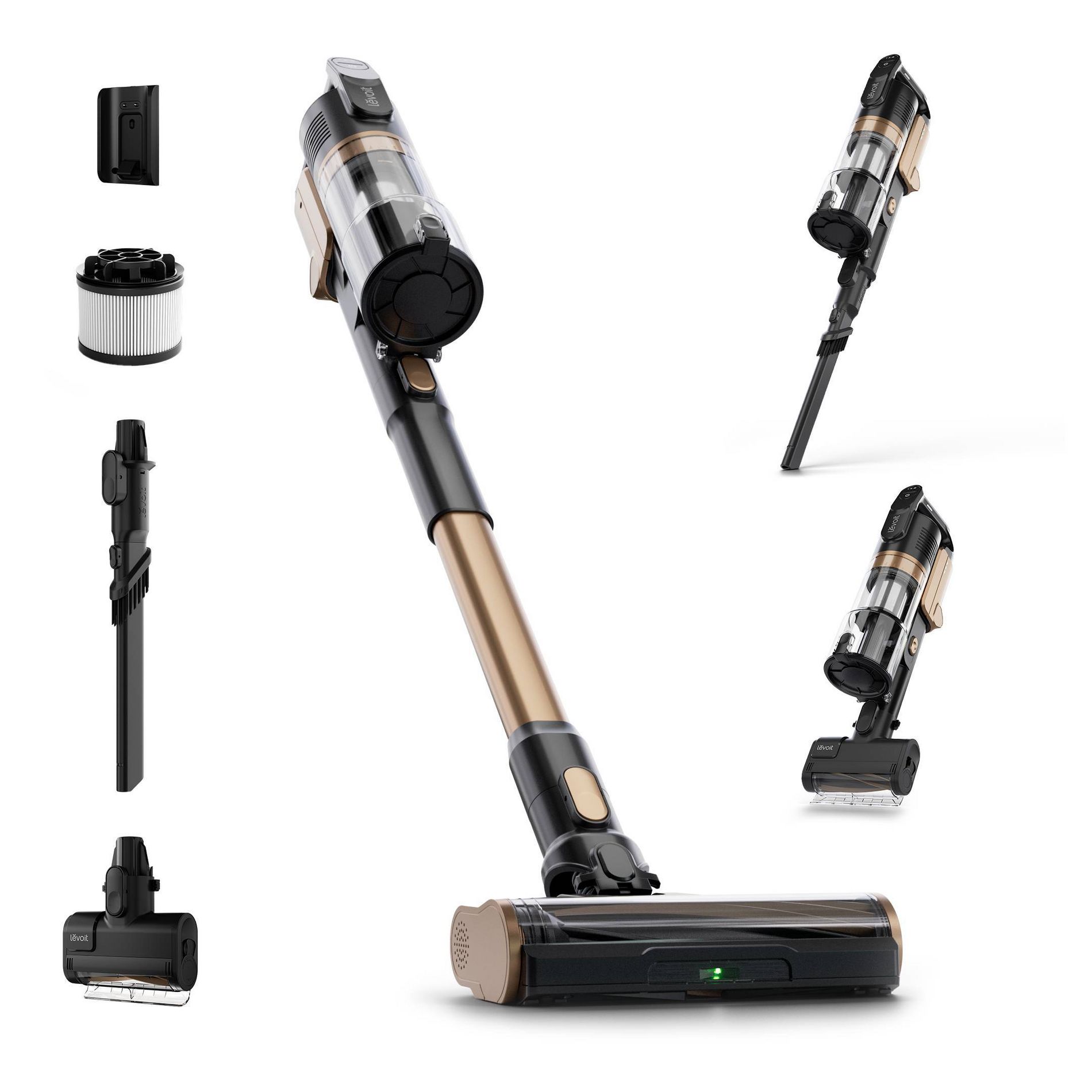 Levoit VortexIQ Pro Cordless Stick Vacuum Black