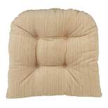 Gripper 17" x 17" Non-Slip Polar Chenille Tufted Universal Chair Cushions Set of 2 - Sand