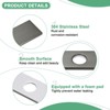Unique Bargains 304 Stainless Steel Rust Corrosion Resistant Faucet Escutcheons 1 Pc - 2 of 4