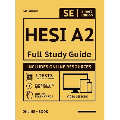 Hesi A2 Full Study Guide - (Paperback)