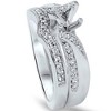 Pompeii3 1/4ct Diamond Engagement Mount Set 14K White Gold - 3 of 4