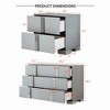 Bella Depot 3-Pieces Cabinet Set with  Drawers and Nightstands, for Bedroom and Living Room - 3 of 4