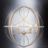 Urban Ambiance Luxury Farmhouse Chandelier 31.875''H x 28''W,  Antique Silver Finish,  Omaha Collection, UHP4403 - 4 of 4