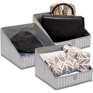 Juvale 3 Pack Non Woven Baskets, Closet Organization Bins for Home Storage (Grey, 11.4 x 11.4 x 7.9 in) - 1 of 4