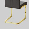Lyngins Dining Chairs Set of 2/4,PU Faux Leather High Back Upholstered Side Chair with Gold Metal Legs for Living Room,Meeting Room,Bedroom - 4 of 4