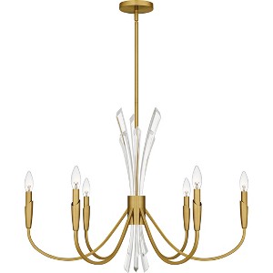Cecily 6-Light Brushed Gold Chandelier - 1 of 4