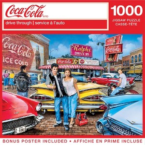 MasterPieces 1000 Piece Puzzle - Coca-Cola Drive Through - 19.25"x26.75" - 1 of 4