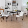 DYHOME Mid-century Modern Dining Chairs, Velvet Upholstered Metal Side Chair, Set of 4 - 2 of 4