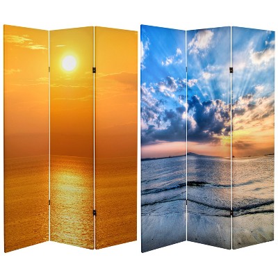 6" Double Sided Sunrise Room Divider - Oriental Furniture