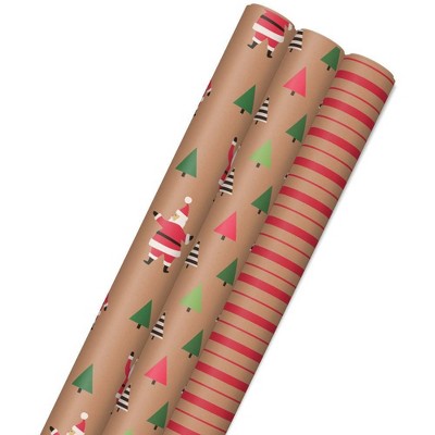  RUSPEPA Christmas Wrapping Paper - Brown Kraft Paper