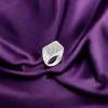 Slickblue Women's Rhodium Brass Ring with Clear Rhinestone Crystal - Pave Design, Single-Tone Finish, Size 5-10 - 2 of 4
