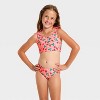Girls' 3pc Splashberry Fun Bikini Short Set - Cat & Jack™ Light Pink - 3 of 4