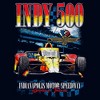 Girls Indy 500 Distressed Red and Yellow Racing Car T Shirt - 2 of 4