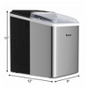 Costway Stainless Steel Ice Maker Countertop 26Lbs/24H Self-Clean Function W/Scoop New - 3 of 4