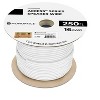Monoprice Speaker Wire, CL2 Rated, 2-Conductor, 16AWG, 250ft, White - 3 of 4