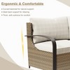 YARDSIGHT Outdoor Patio Left and Right Arm Chairs, All-Weather Wicker Sectional Sofa with Olefin Cushions and Steel Frame - 4 of 4