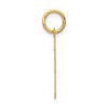 Black Bow Jewelry 14k Yellow Gold, Athletic Collection, Small Polished Number 13 Pendant - 2 of 4