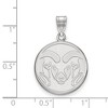 Black Bow Jewelry 14k White Gold Colorado State Rams NCAA Large Pendant - 2 of 3