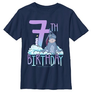 Boy's Winnie the Pooh Eeyore 7th Birthday T-Shirt - 1 of 4