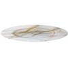 Classic Touch Set Of 4 Gold-White Marble Plates - 11"D - image 3 of 3