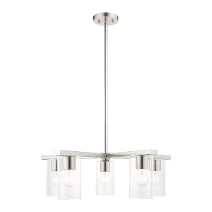 Livex Lighting Zurich 5 - Light Chandelier in  Brushed Nickel - 1 of 4