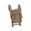 WestinTrends Malibu HDPE Outdoor Patio Folding Poly Adirondack Chair with Ottoman (2-Piece Set) - 4 of 4