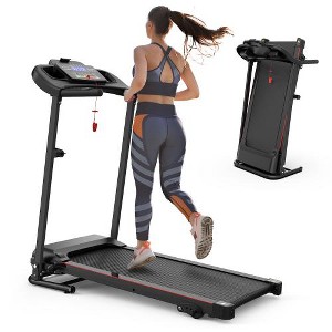 FIONECA 2.5HP Folding Treadmill with Incline, Bluetooth & Heart Rate Sensor, 12KM/H Speed - 1 of 4