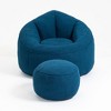 CAVINAS High Pressure Foam Bean Bag Sofa Chair with Footrest for Living Room,Dining Room,Bedroom,Office - 2 of 4